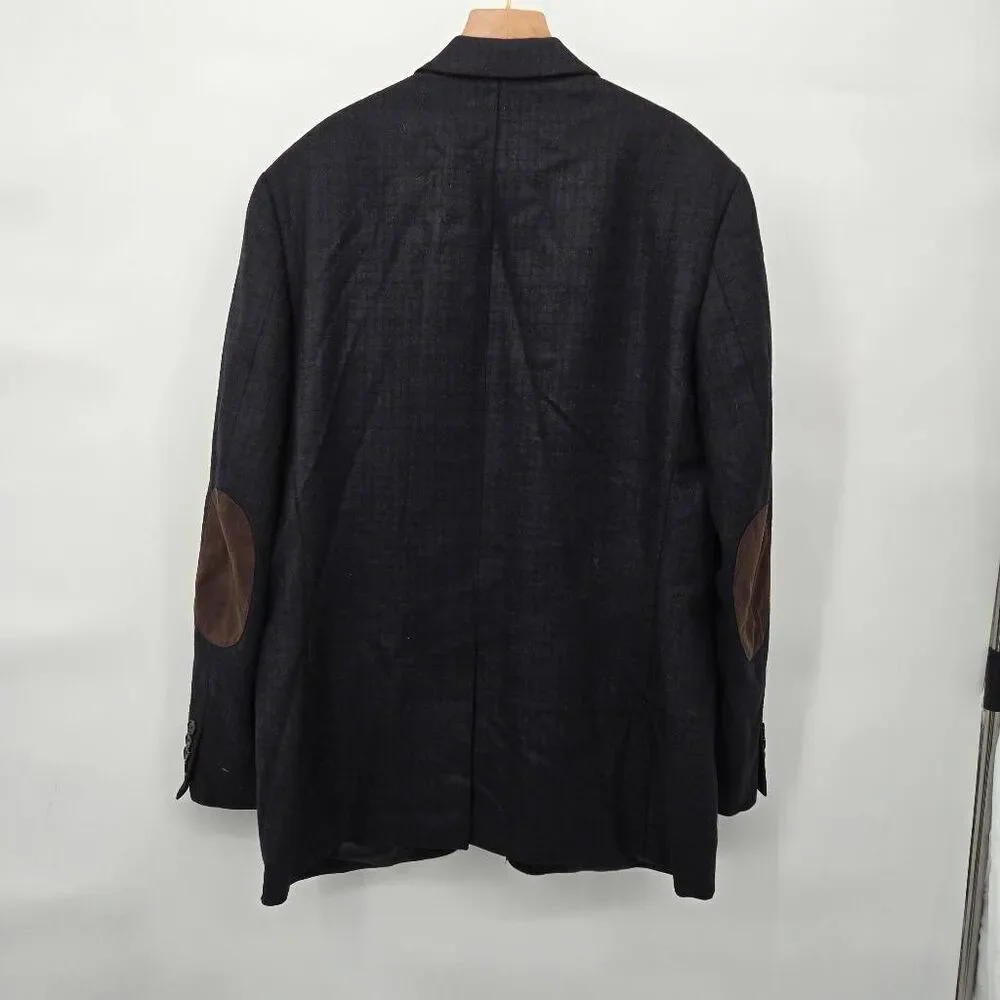 Lauren Ralph Lauren Plaid Blazer Sport Coat 42R Elbow Patches
